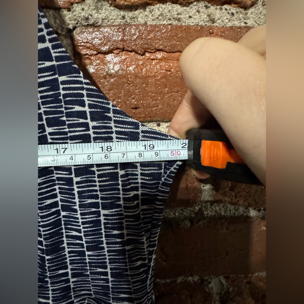 Kenneth Cole New York Navy and White Printed Mini Dress Size Extra Large - Picture 6 of 9